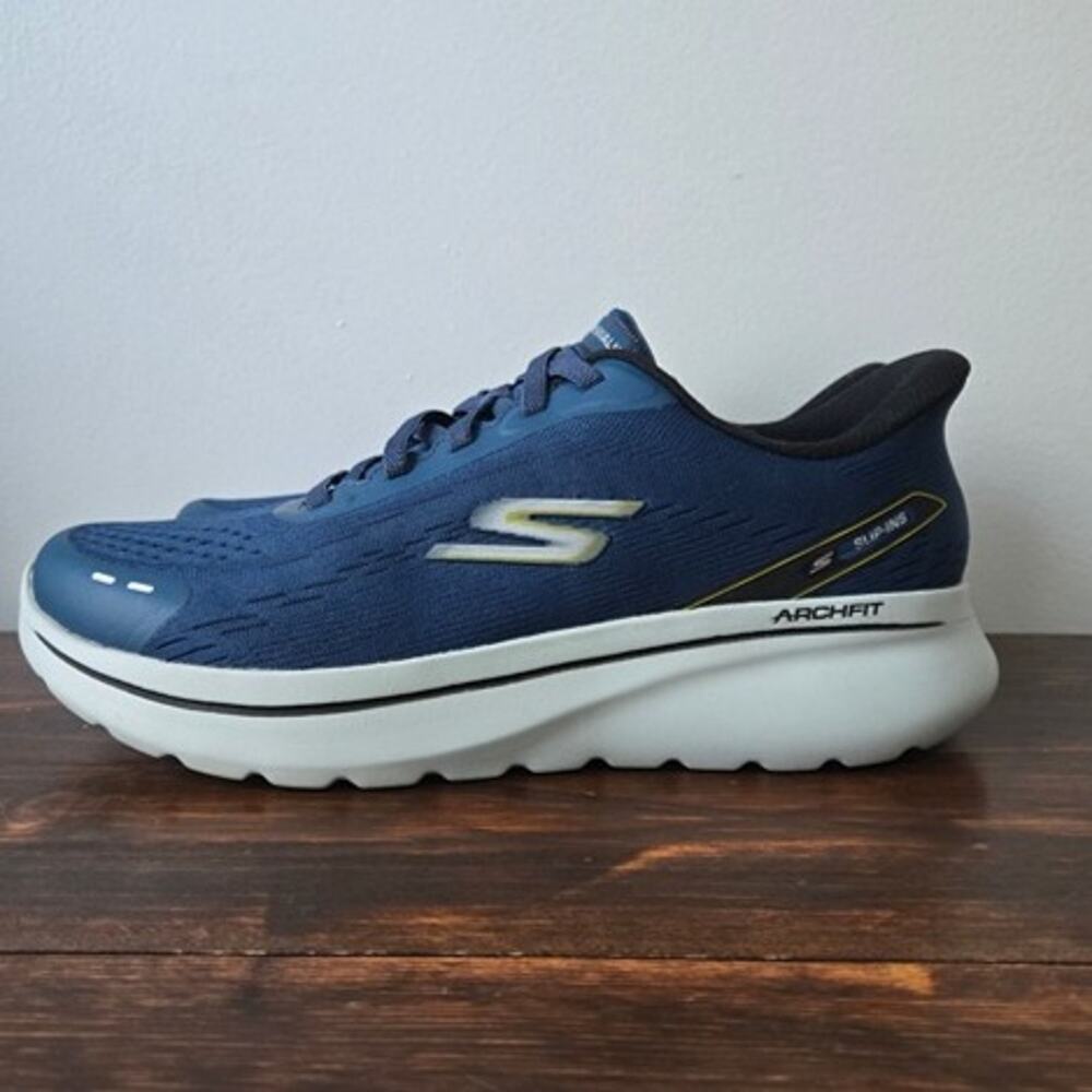 Skechers Slip-Ins Arch Fit Men's Navy Sneakers Hands Free Slip-On
